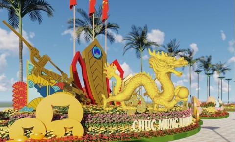 Trung tâm Tư vấn kỹ thuật xây dựng thành phố Đà Nẵng với công tác tư vấn thiết kế trang trí Hoa và Điện chiếu sáng phục vụ Tết Giáp Thìn 2024