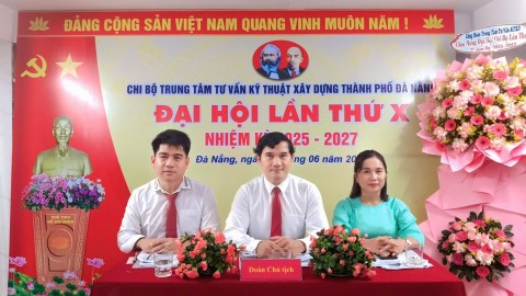 Đại hội chi bộ trung tâm tư vấn kỹ thuật xây dựng lần thứ x, nhiệm kỳ 2025–2027: Khơi dậy khát vọng, vững bước vươn xa