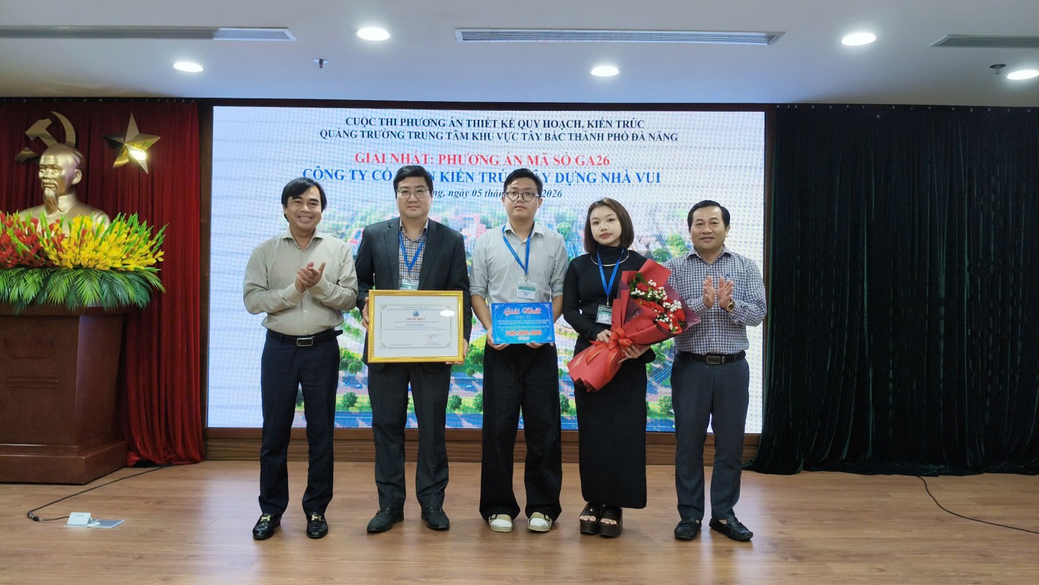 Công bố kết quả và trao giải Cuộc thi tuyển phương án quy hoạch, kiến trúc Quảng trường Trung tâm khu vực Tây Bắc Thành phố Đà Nẵng